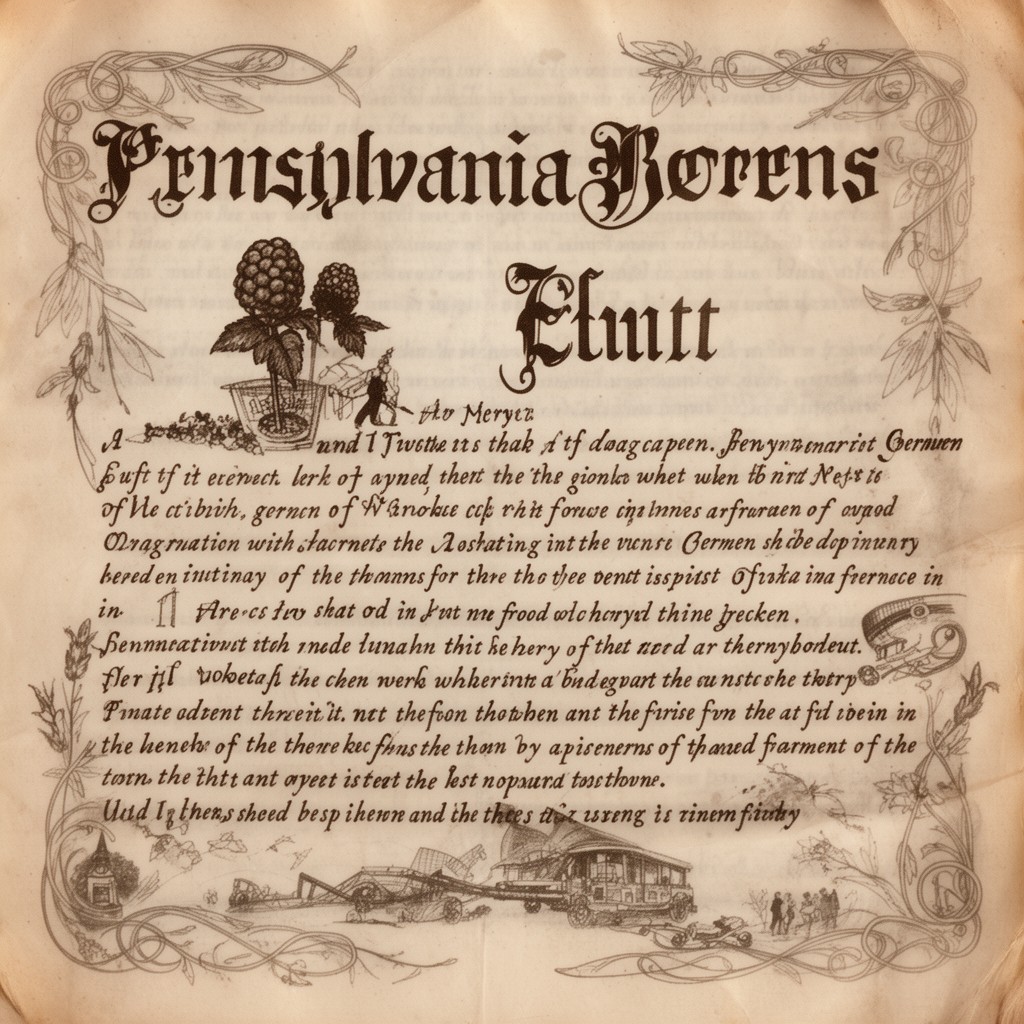 AI-generated illustration of Pennsylvania German