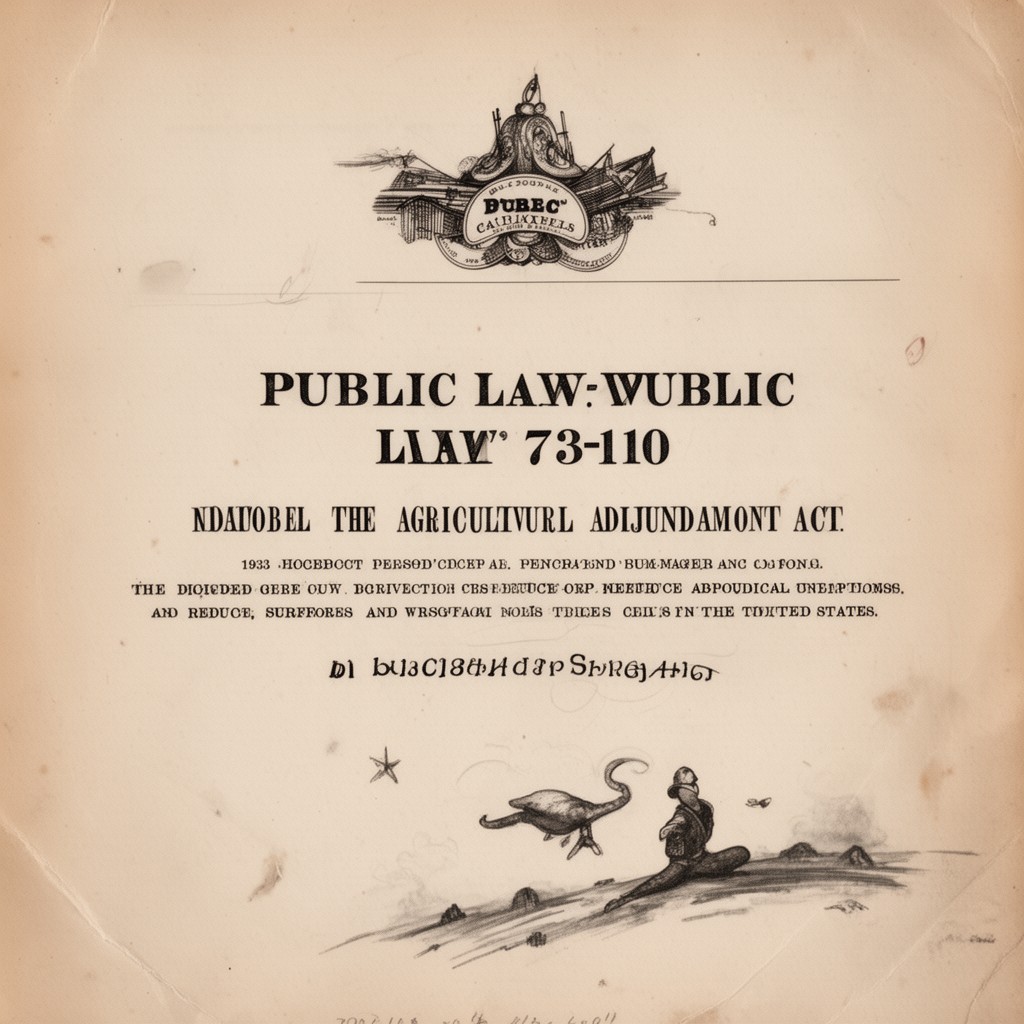 AI-generated illustration of Public Law 73-10