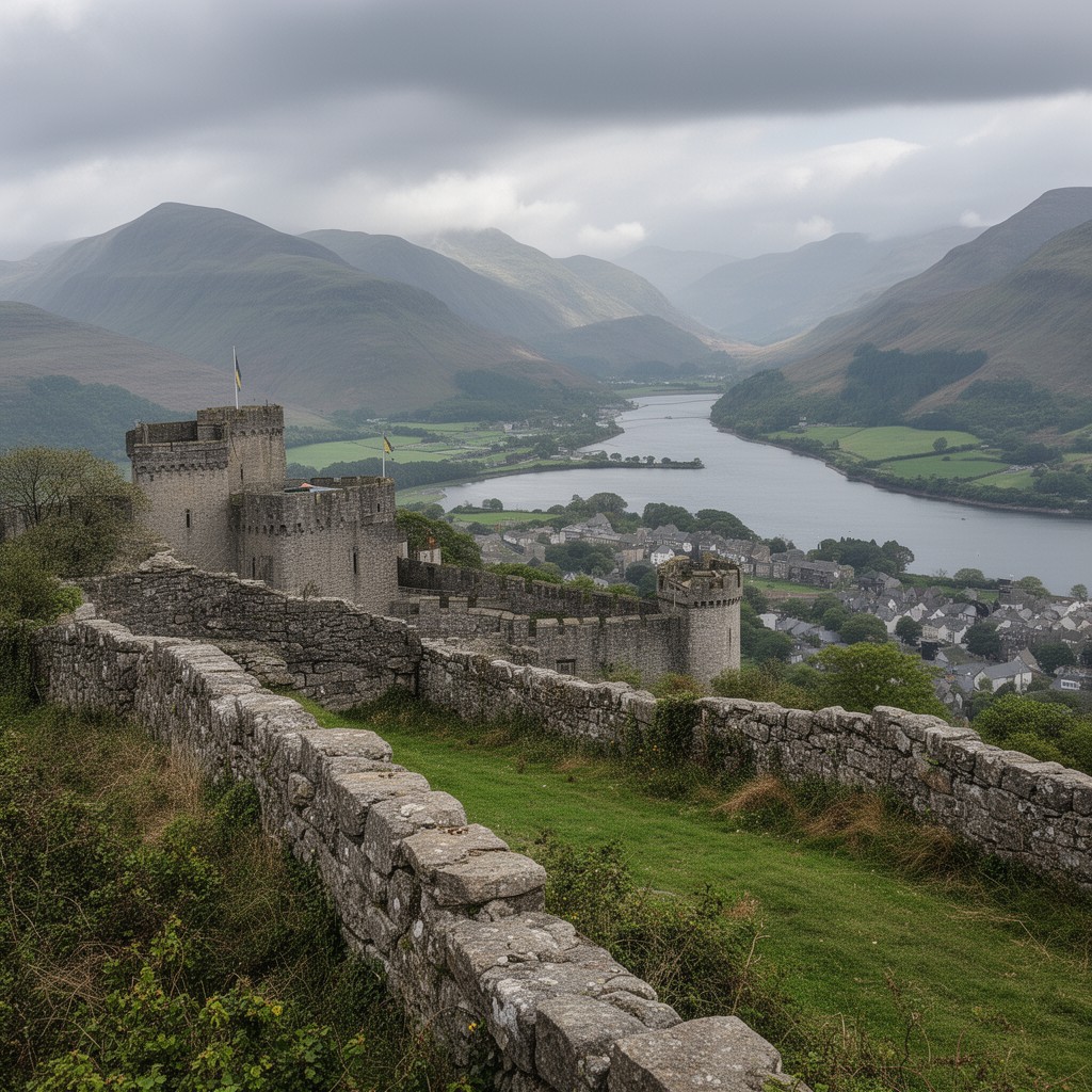 AI-generated illustration of Caernarfonshire