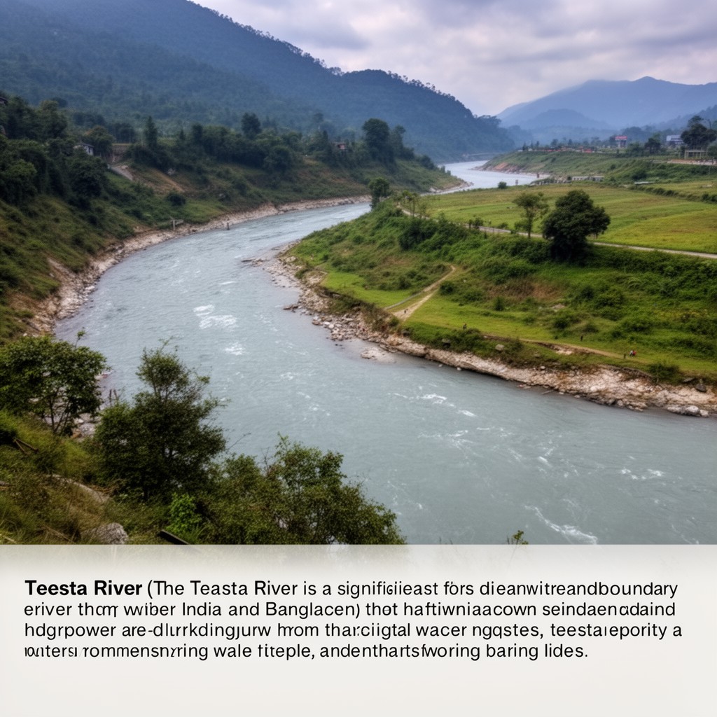 AI-generated illustration of Teesta River