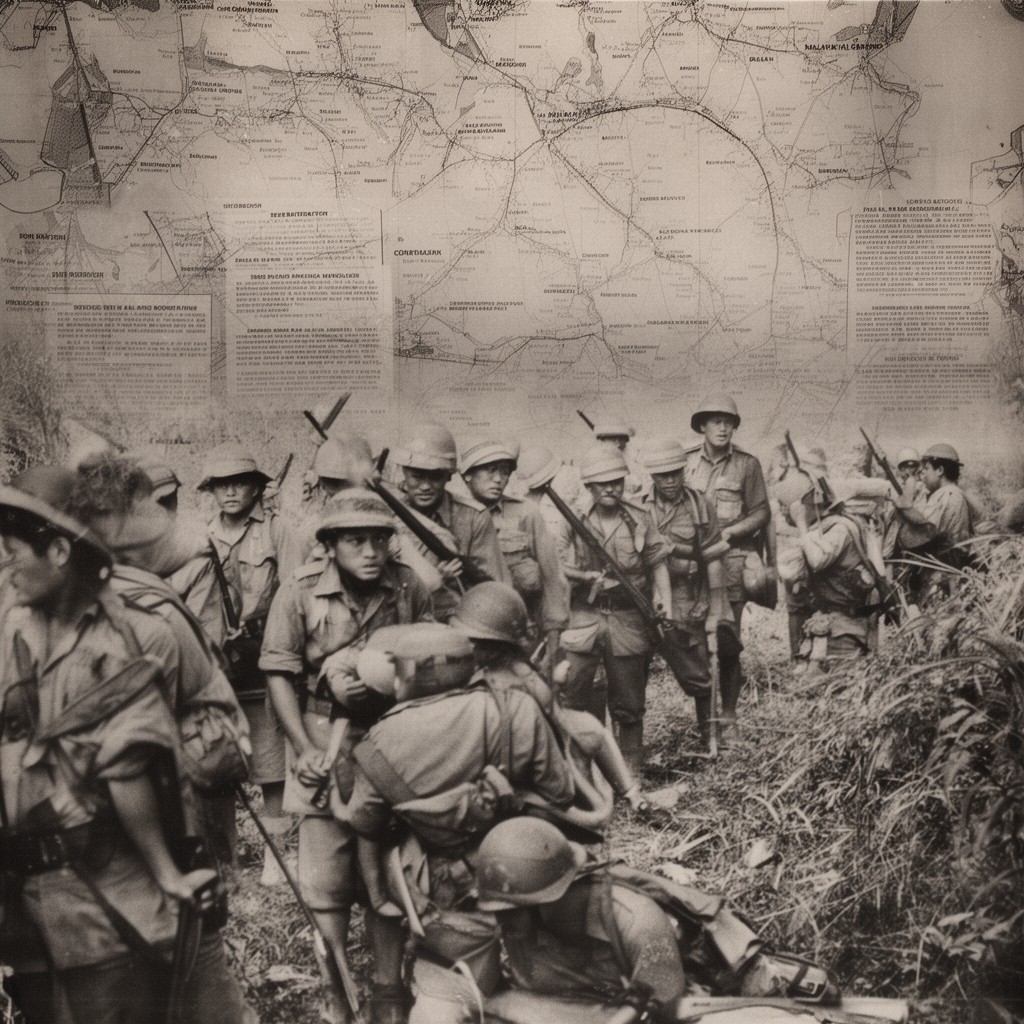 AI-generated illustration of Malayan Emergency