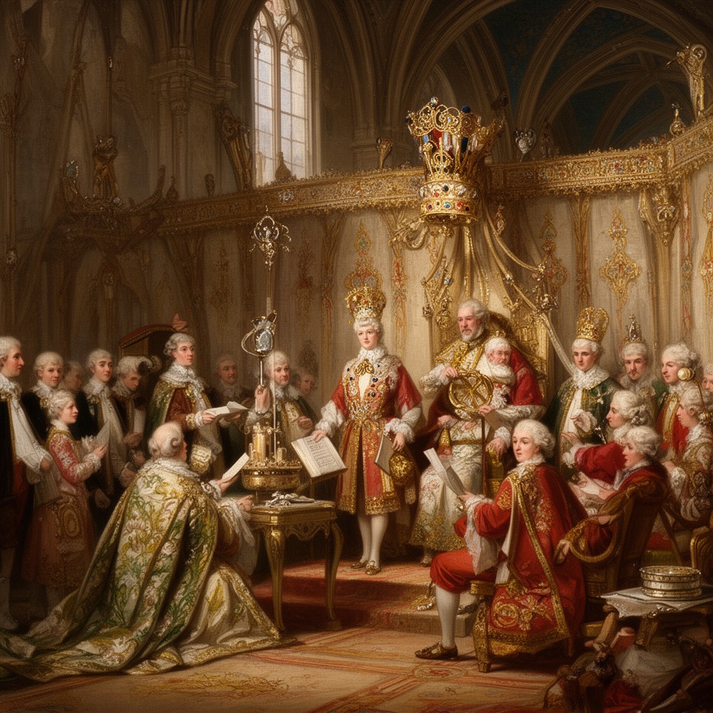 AI-generated illustration of Coronation of George II