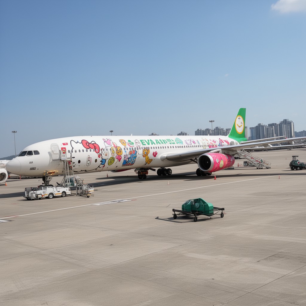 AI-generated illustration of EVA Air