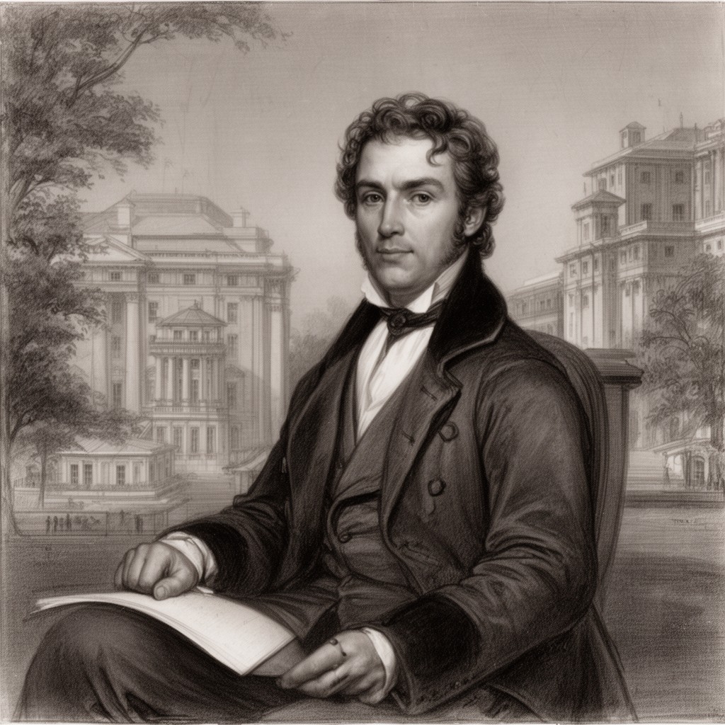 AI-generated illustration of Benjamin Henry Latrobe