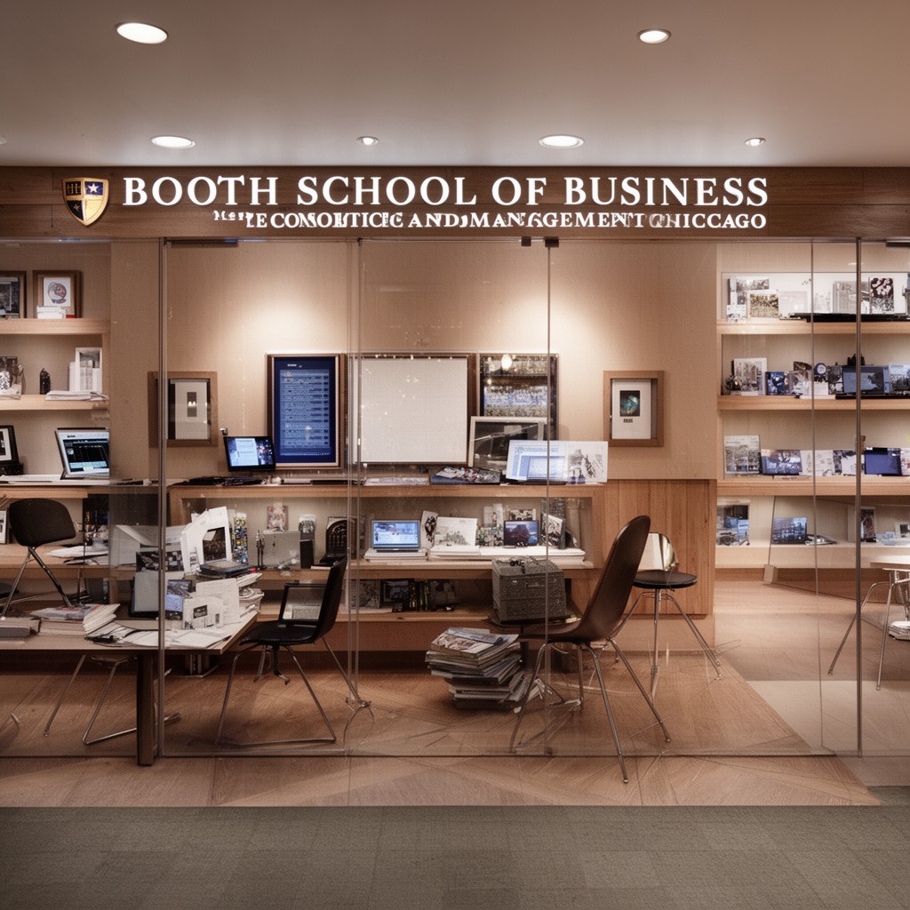 AI-generated illustration of Booth School of Business