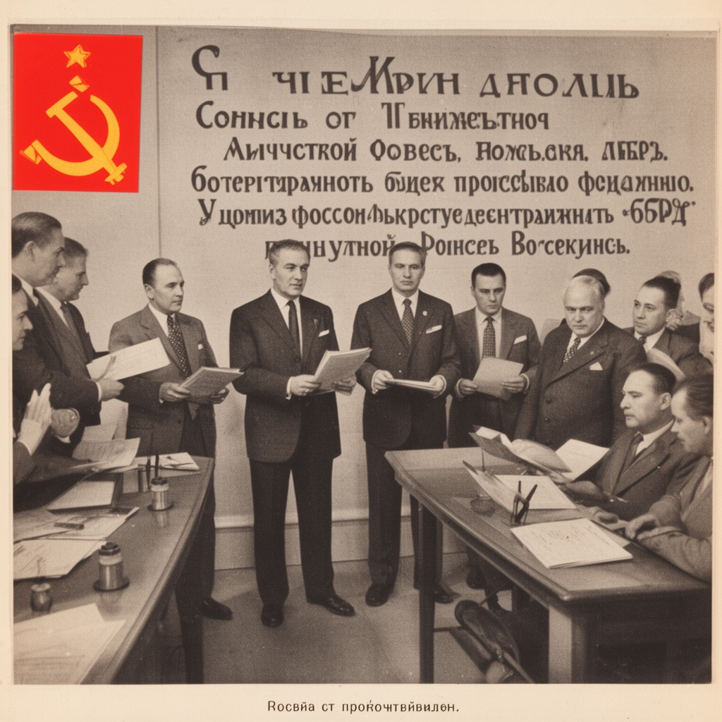 AI-generated illustration of Council of Ministers of the Russian SFSR
