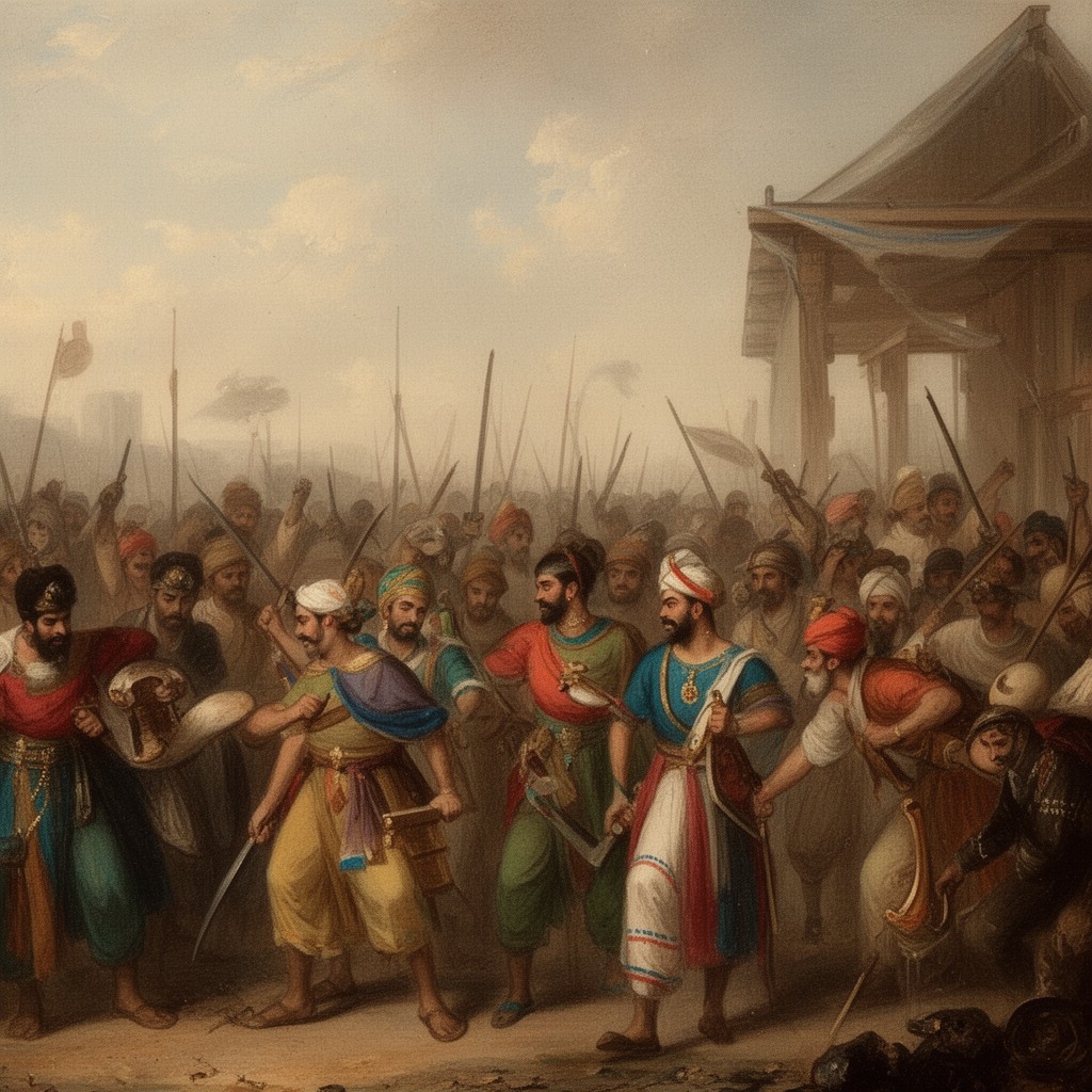 AI-generated illustration of Third Anglo-Mysore War