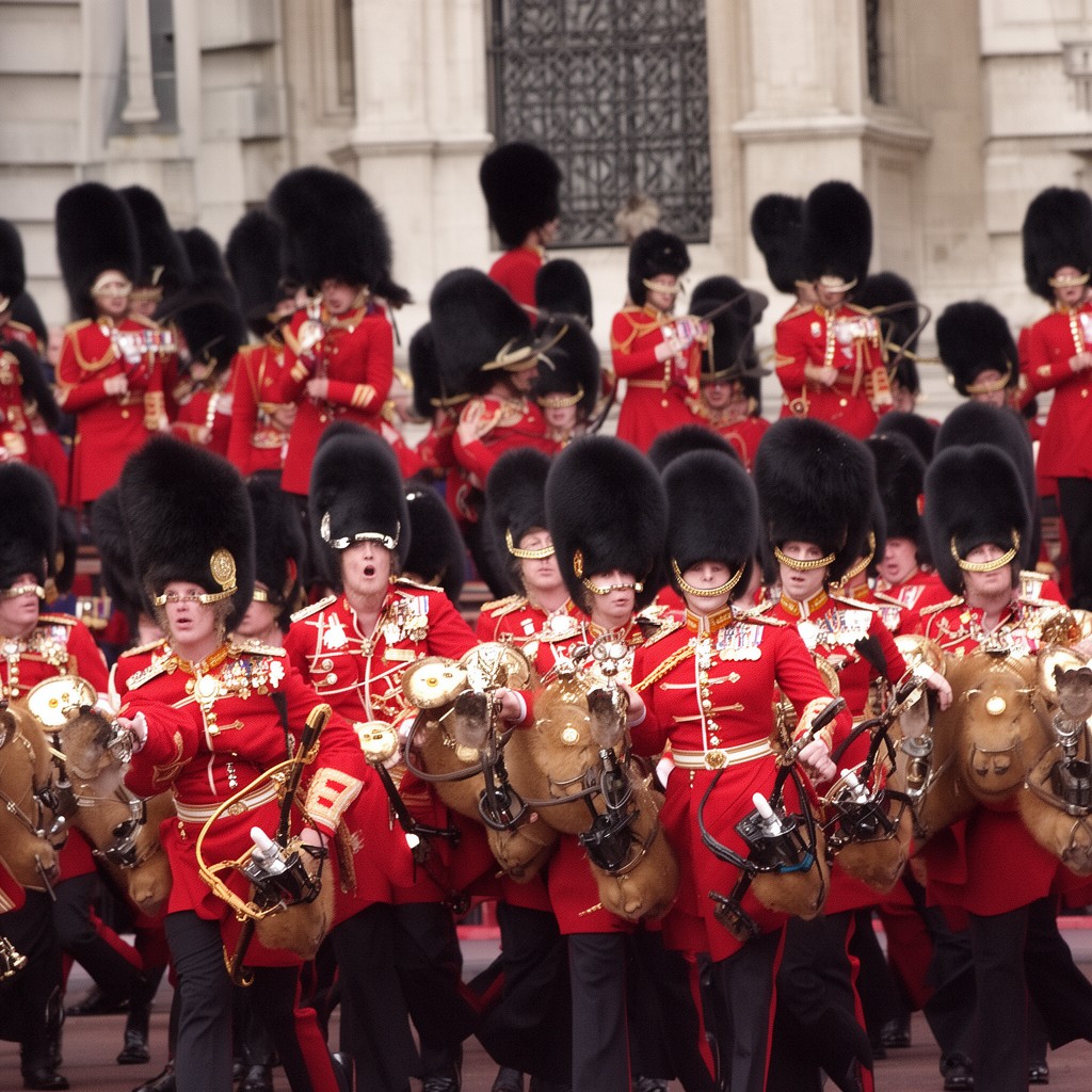 AI-generated illustration of Household Cavalry