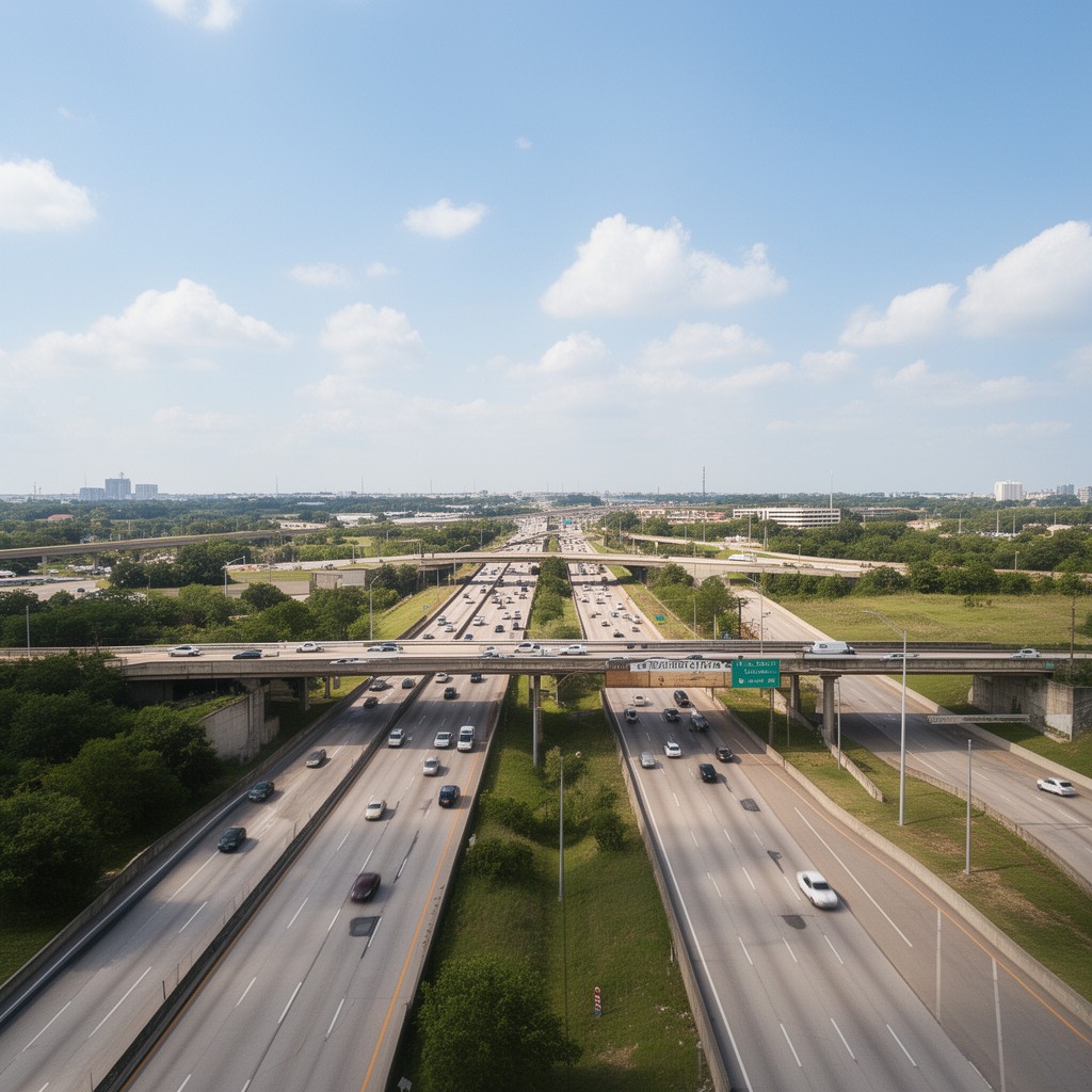 AI-generated illustration of Sam Rayburn Tollway