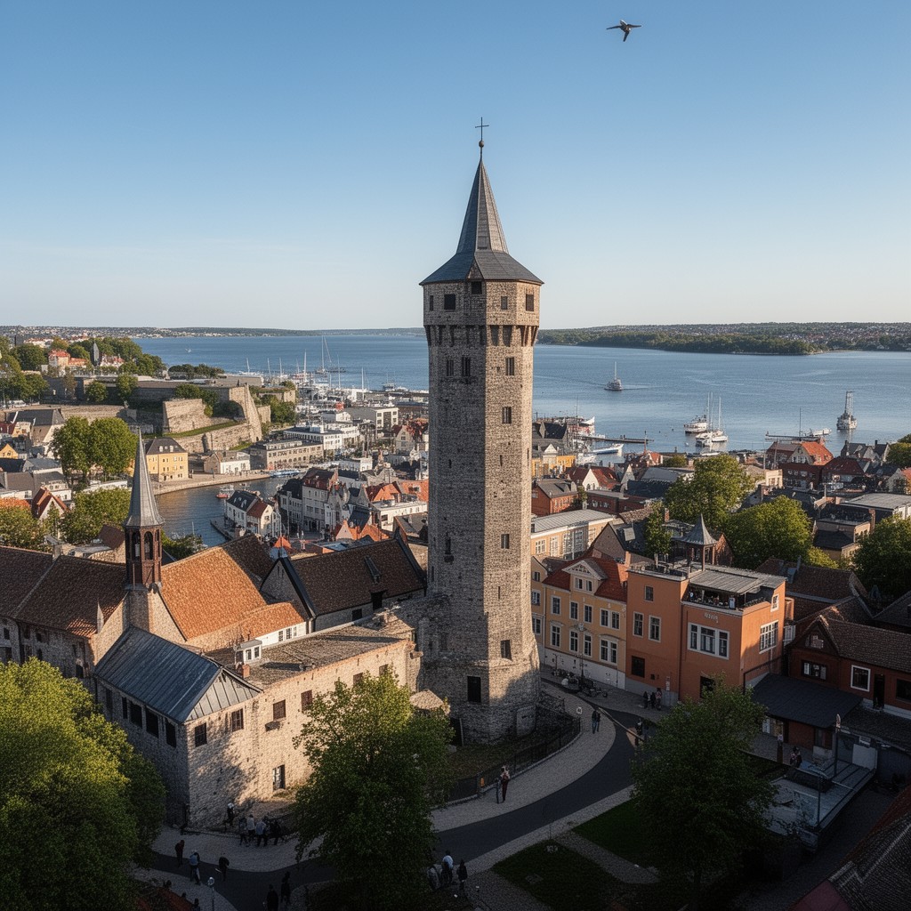 AI-generated illustration of Fredrikstad