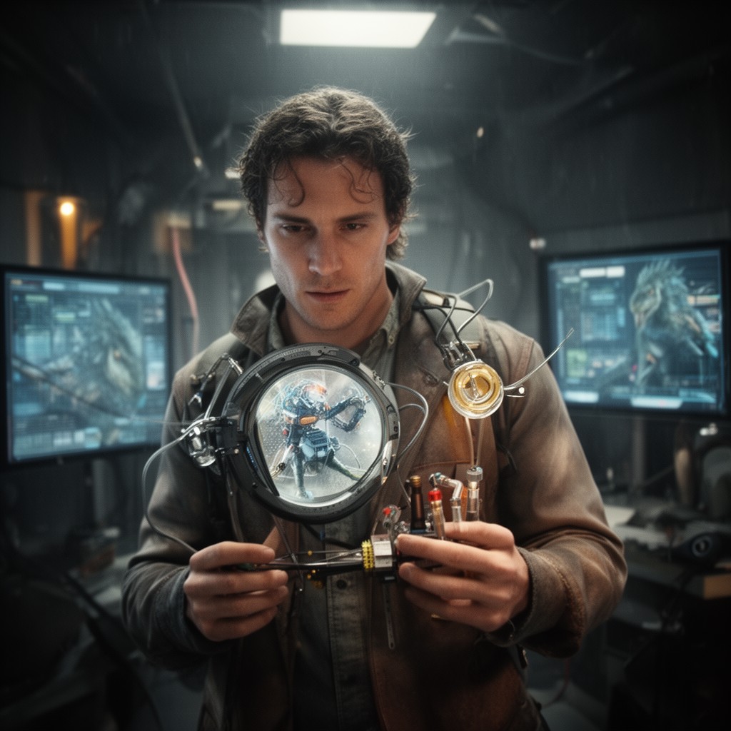 AI-generated illustration of Newt Geiszler