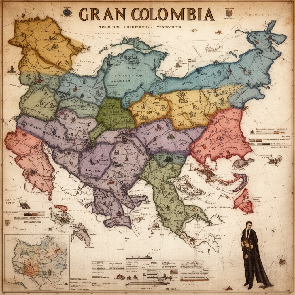 AI-generated illustration of Gran Colombia