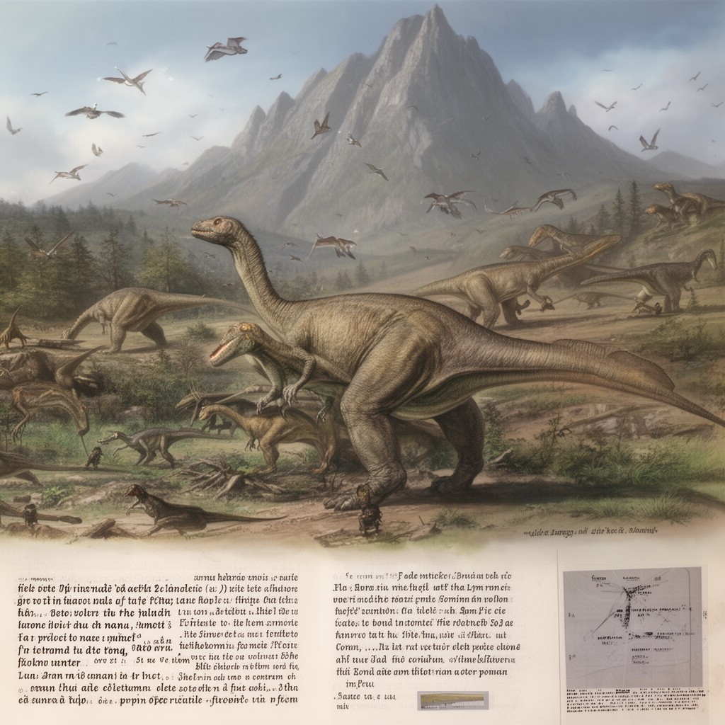 AI-generated illustration of Late Jurassic