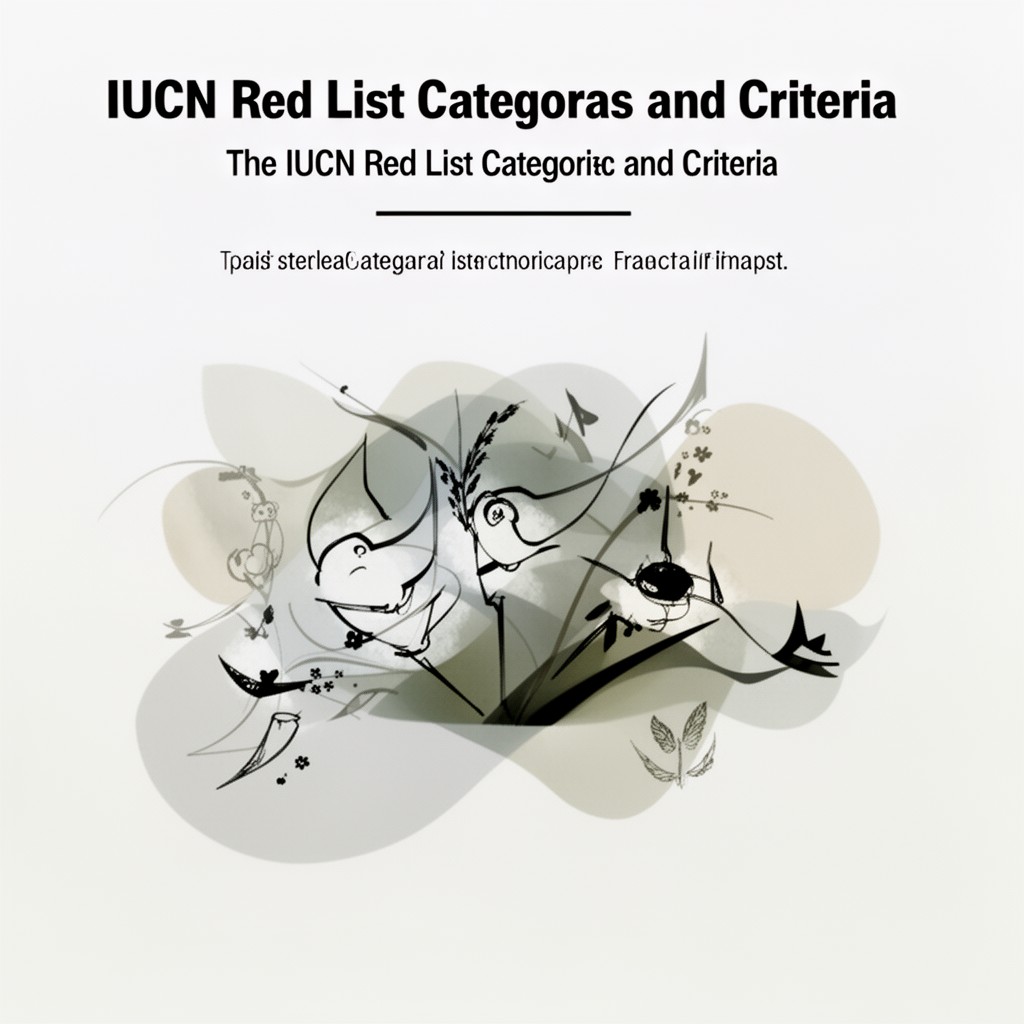AI-generated illustration of IUCN Red List Categories and Criteria