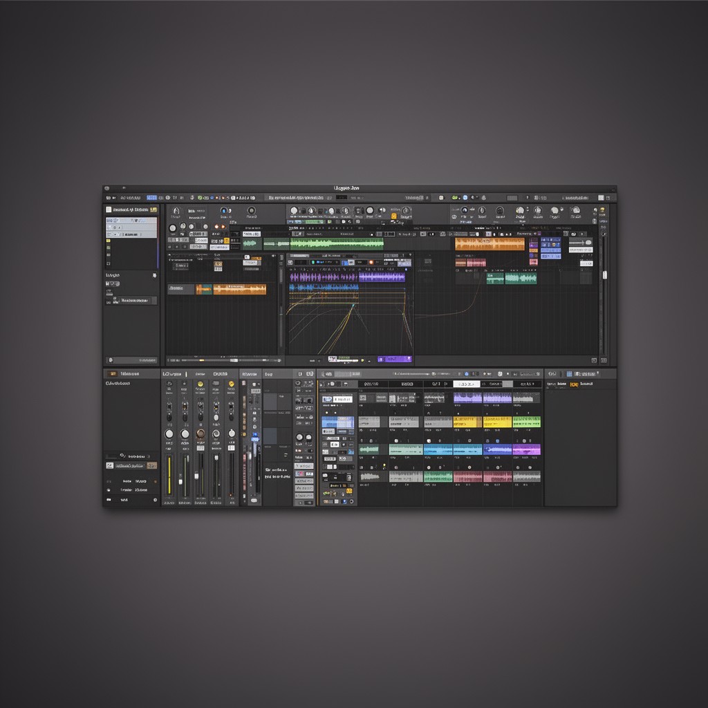 AI-generated illustration of Logic Pro
