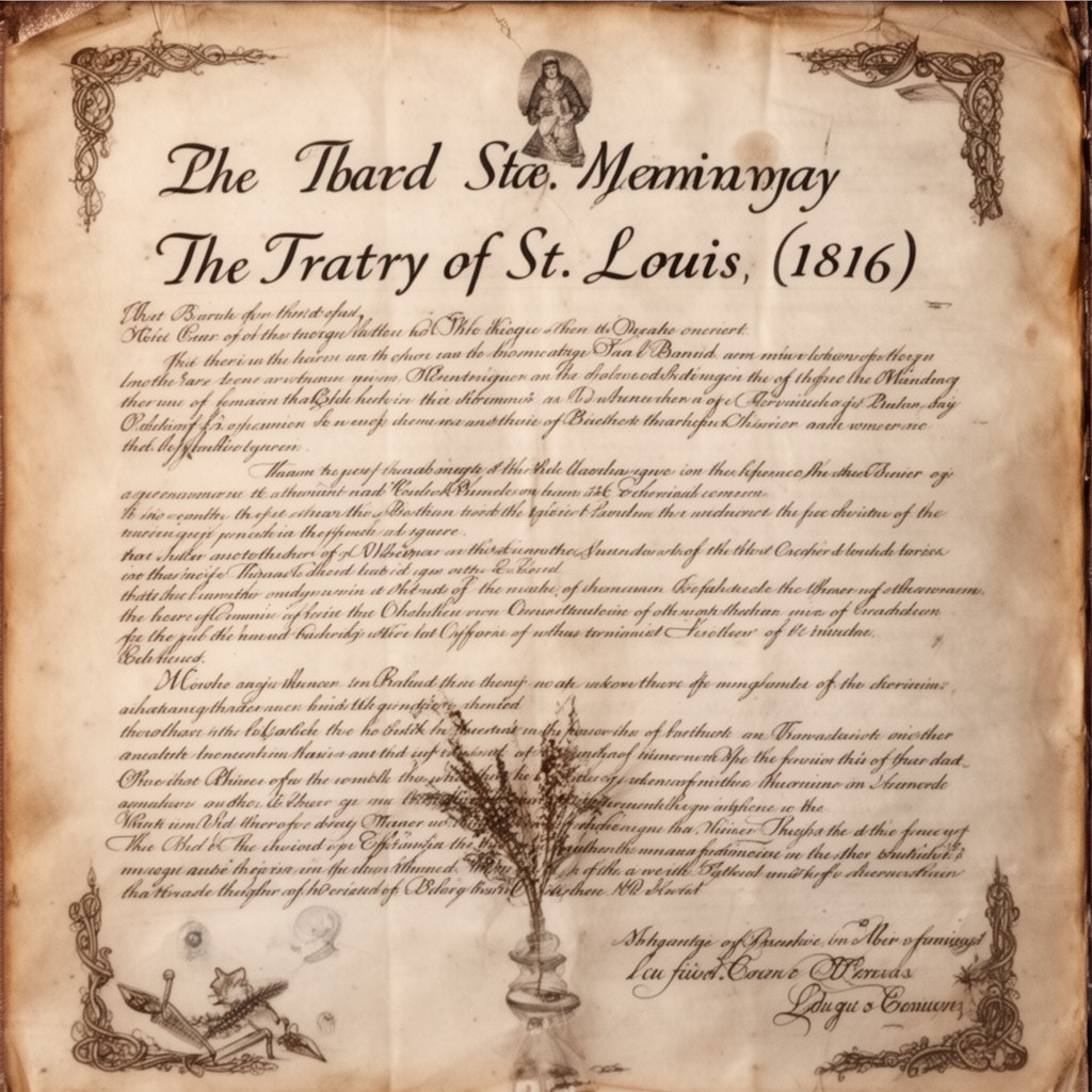 AI-generated illustration of Treaty of St. Louis (1816)