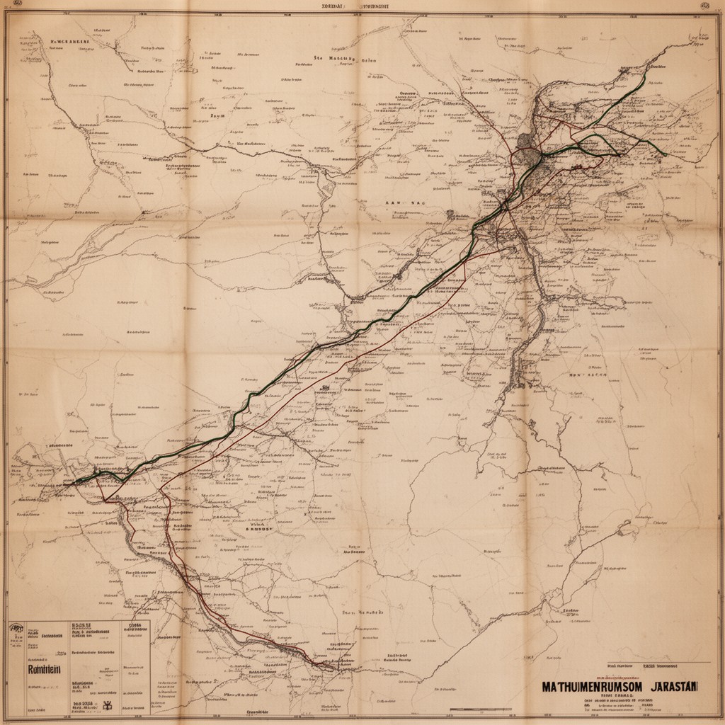 AI-generated illustration of Radcliffe Line