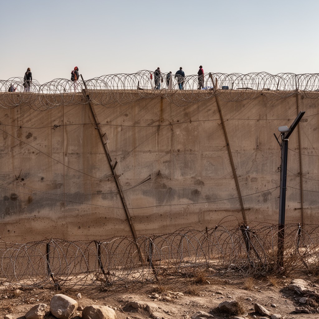 AI-generated illustration of Afghanistan–Pakistan border