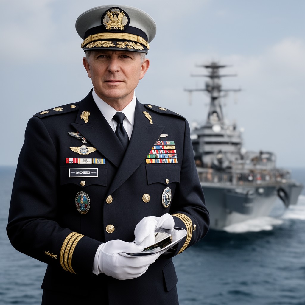 AI-generated illustration of Fleet Admiral (United States Navy)