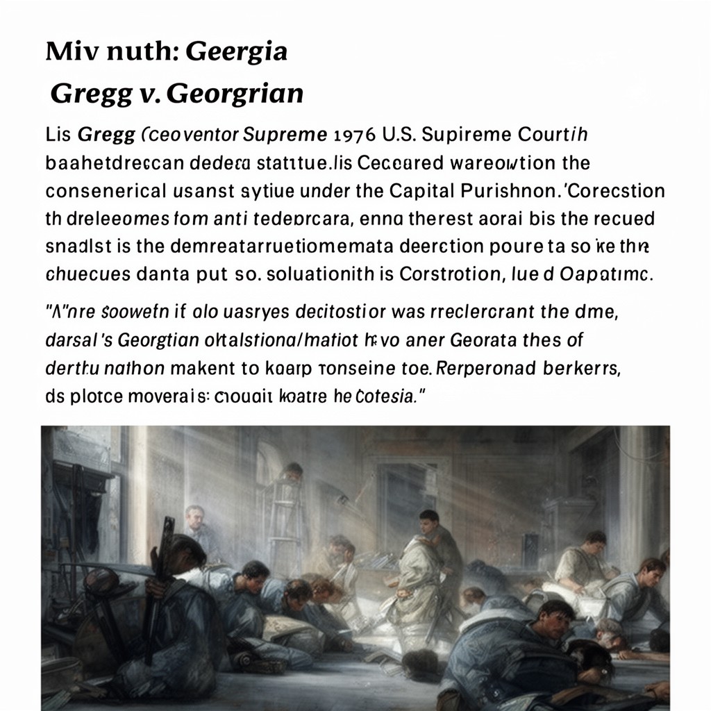 AI-generated illustration of Gregg v. Georgia