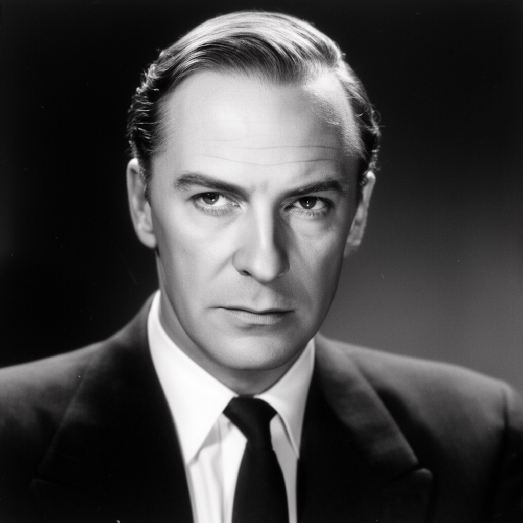 AI-generated illustration of Laurence Olivier