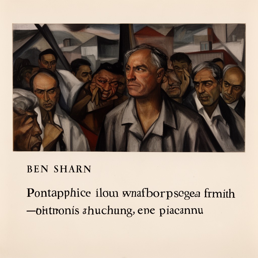 AI-generated illustration of Ben Shahn