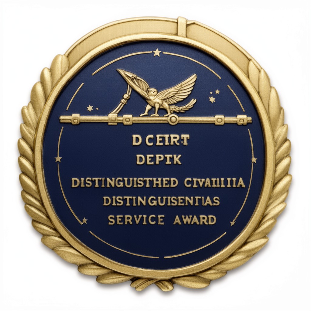 AI-generated illustration of U.S. Department of Defense Distinguished Civilian Service Award