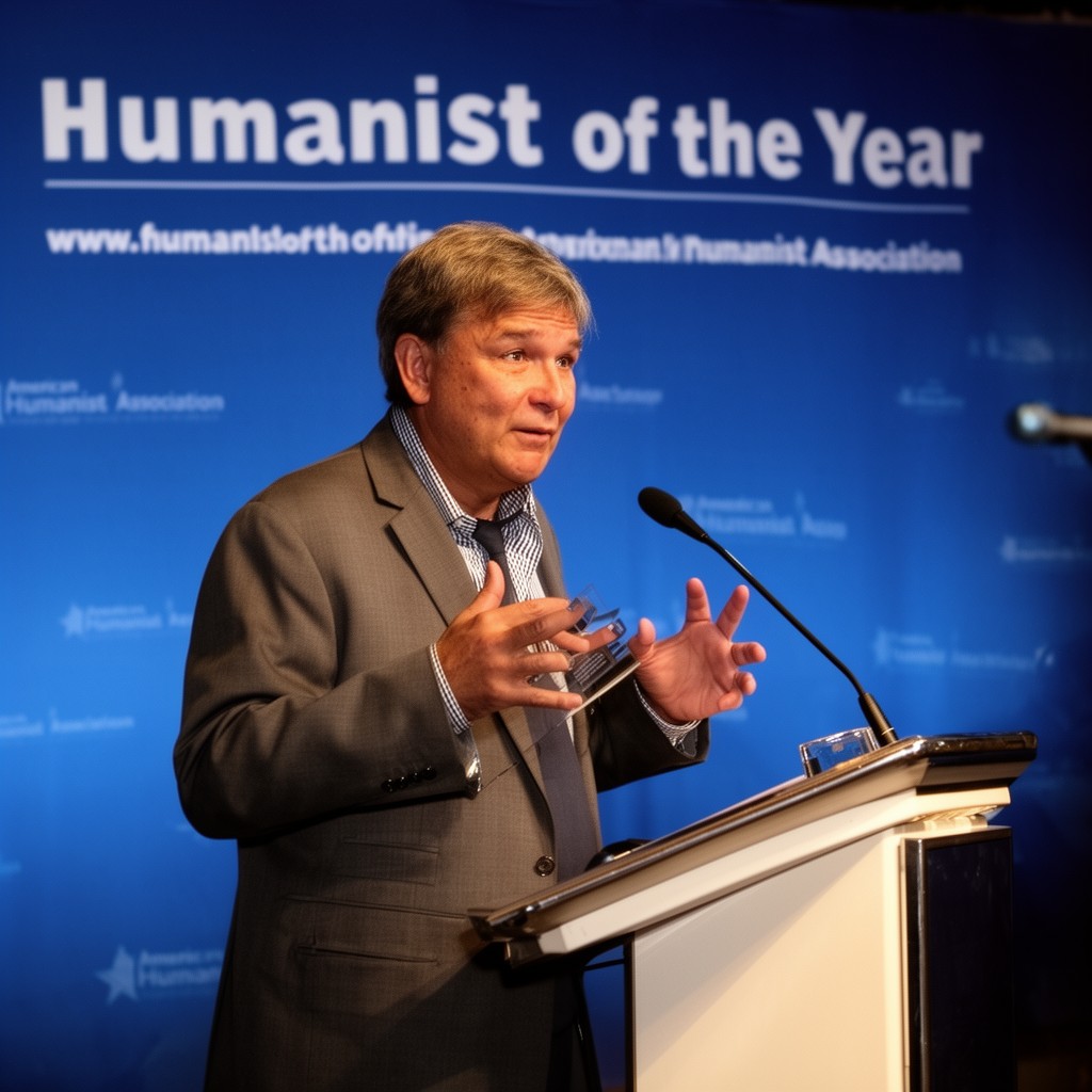 AI-generated illustration of Humanist of the Year