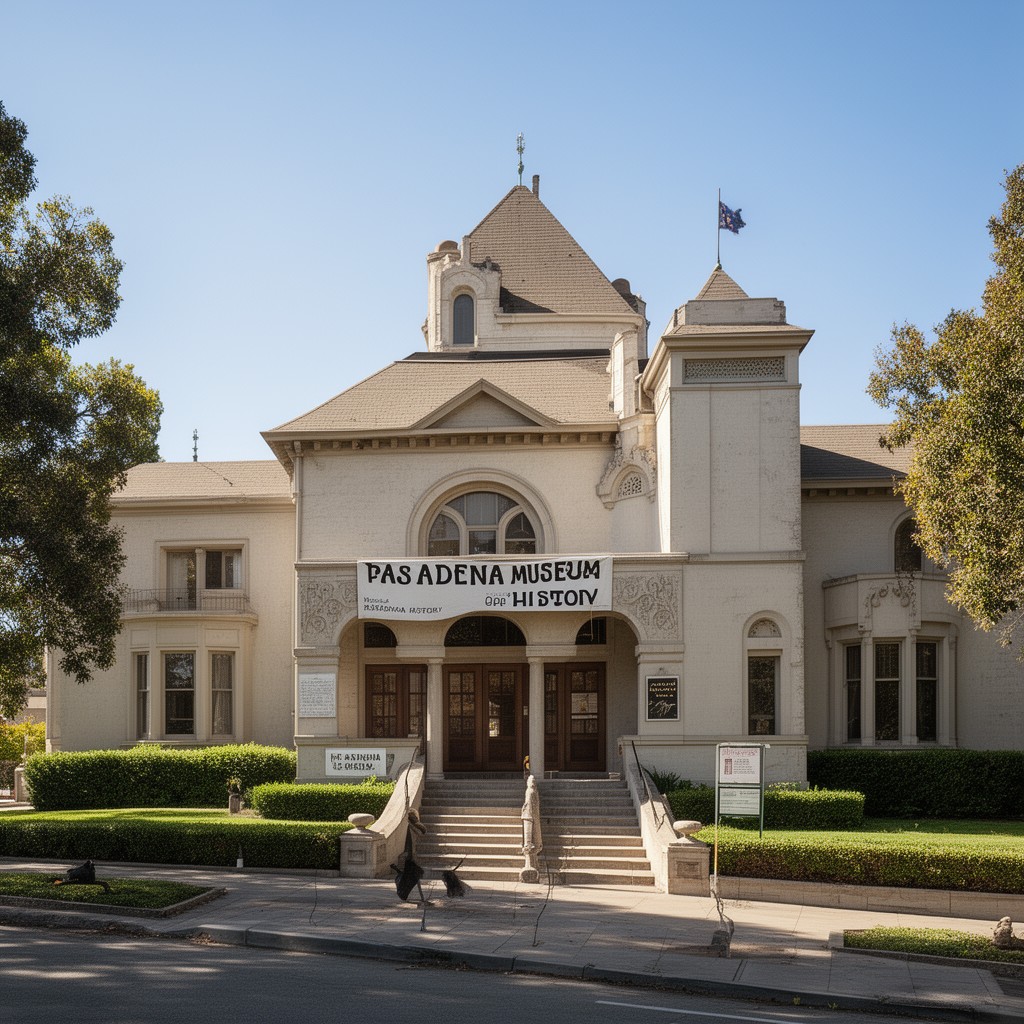 AI-generated illustration of Pasadena Museum of History
