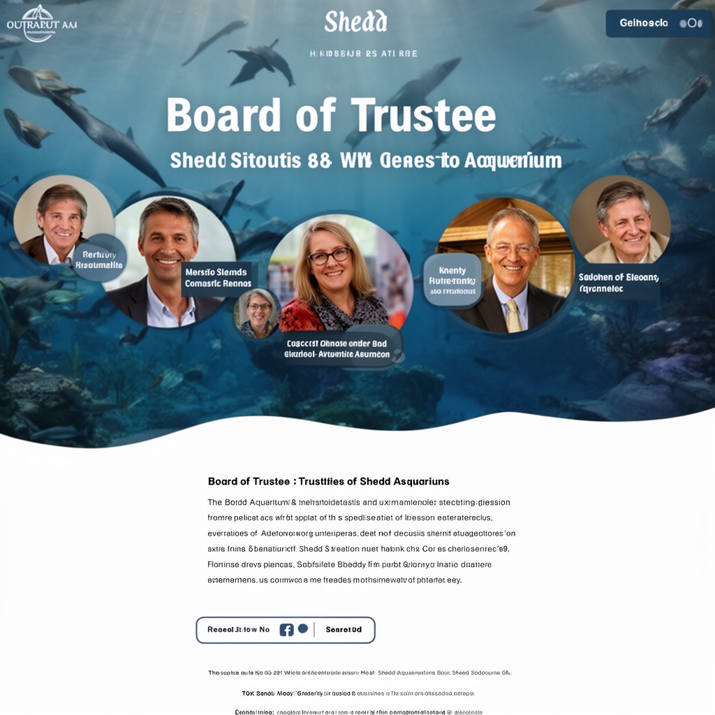 AI-generated illustration of Board of Trustees of Shedd Aquarium