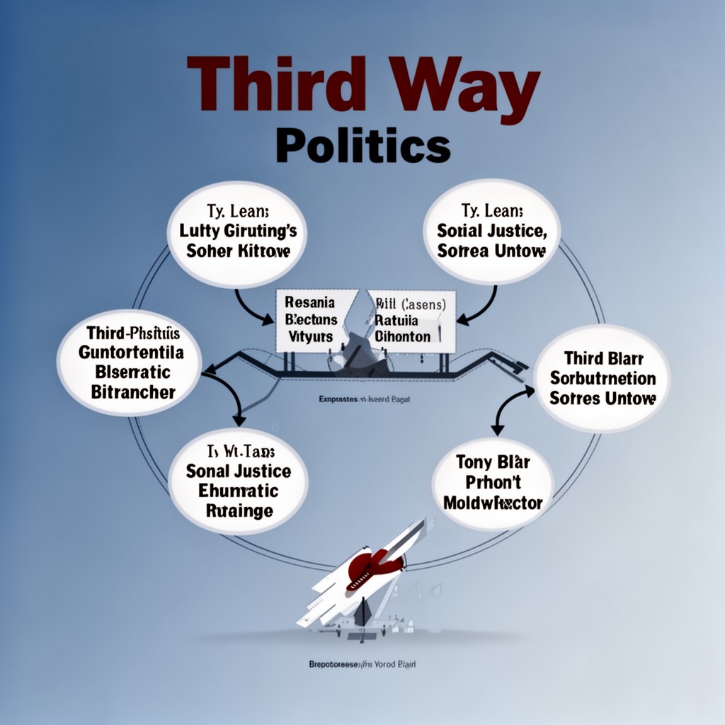 AI-generated illustration of Third Way politics