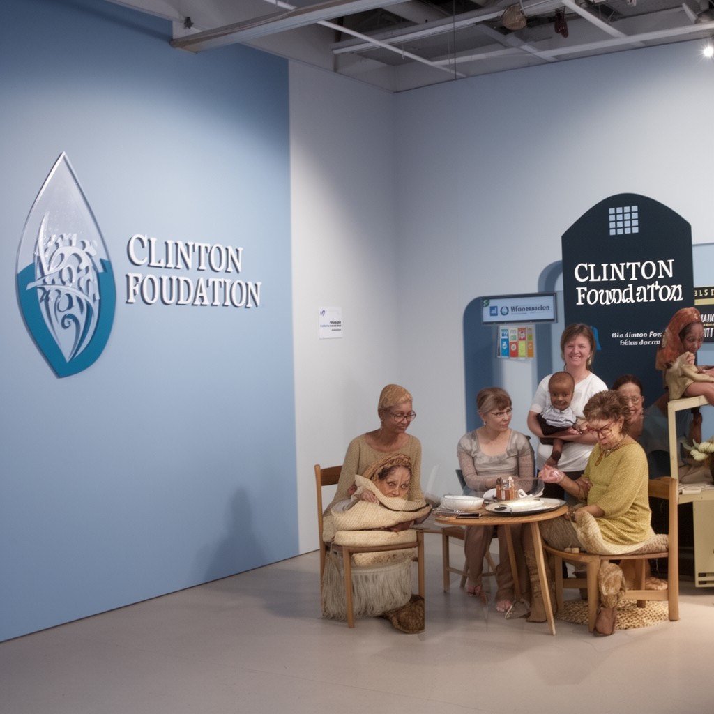 AI-generated illustration of Clinton Foundation