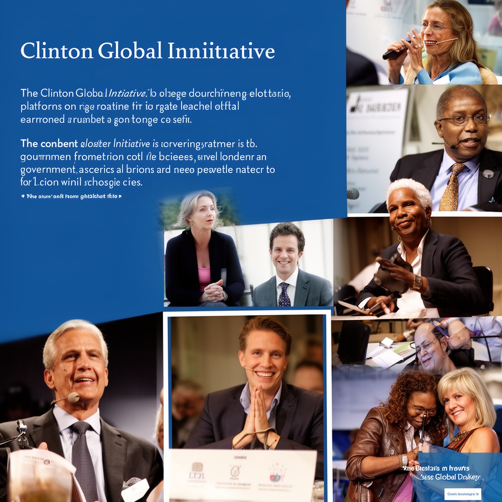 AI-generated illustration of Clinton Global Initiative