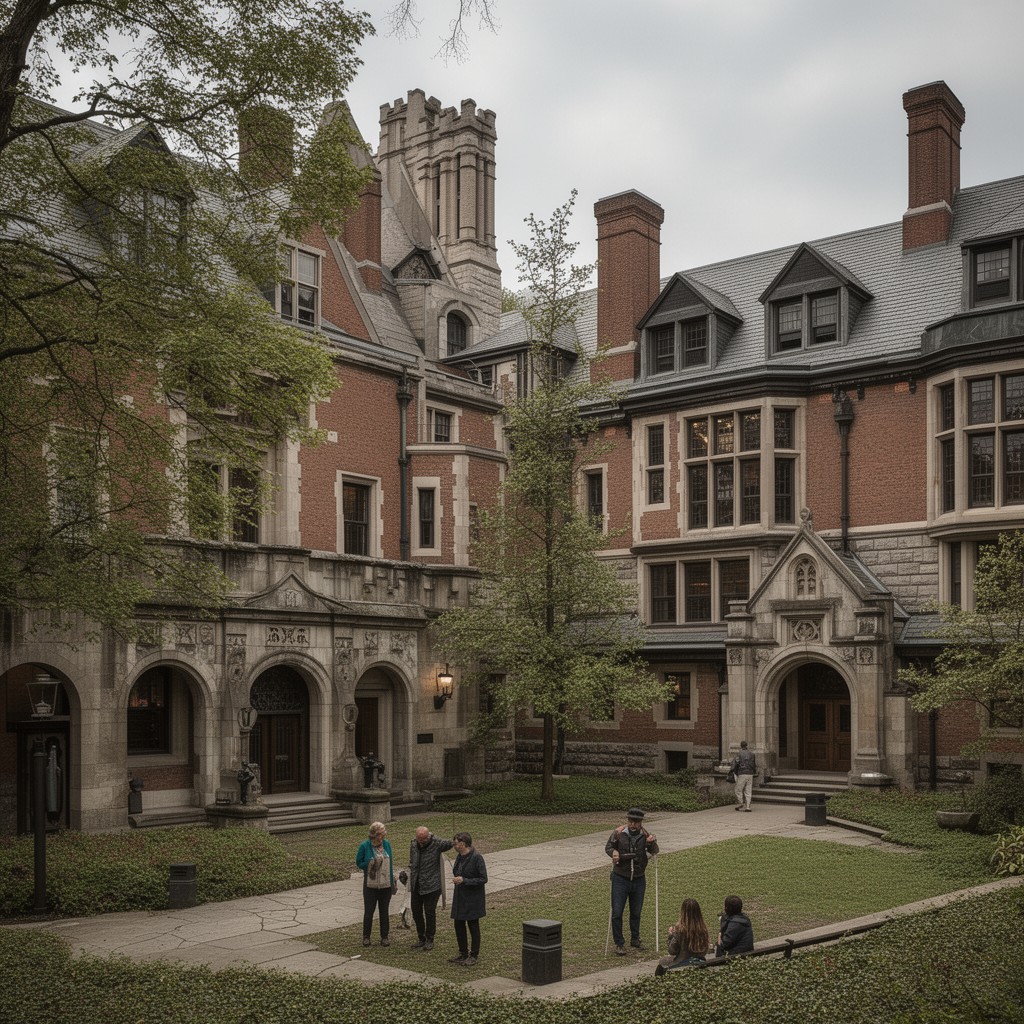 AI-generated illustration of Berkeley Divinity School at Yale