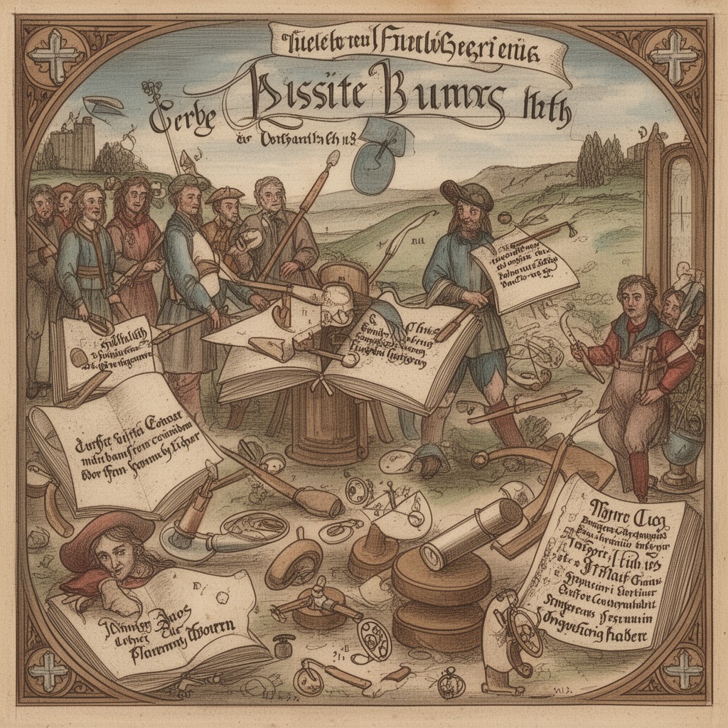 AI-generated illustration of Hussite movement