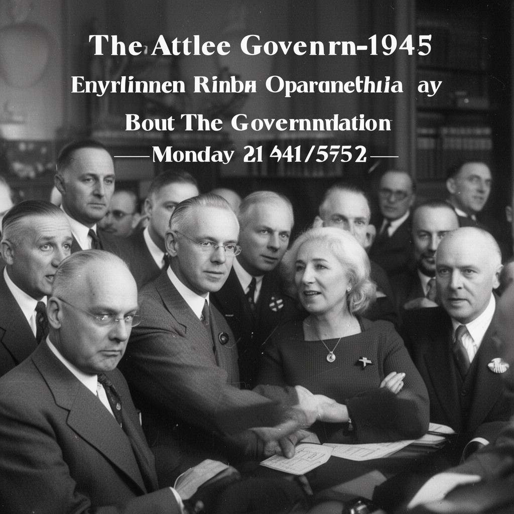AI-generated illustration of Attlee government