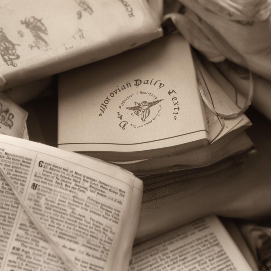 AI-generated illustration of Moravian Daily Texts