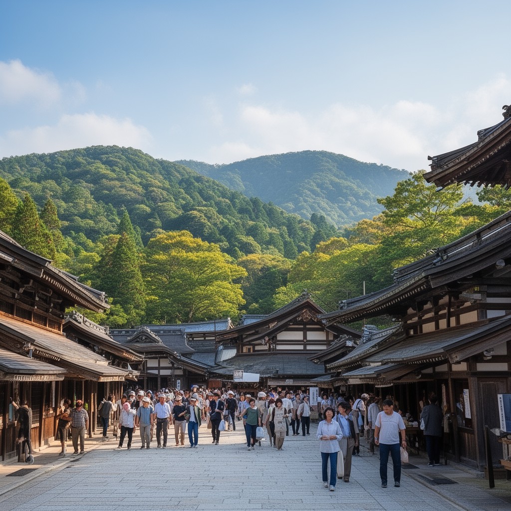 AI-generated illustration of Katsuragi, Nara Prefecture, Japan