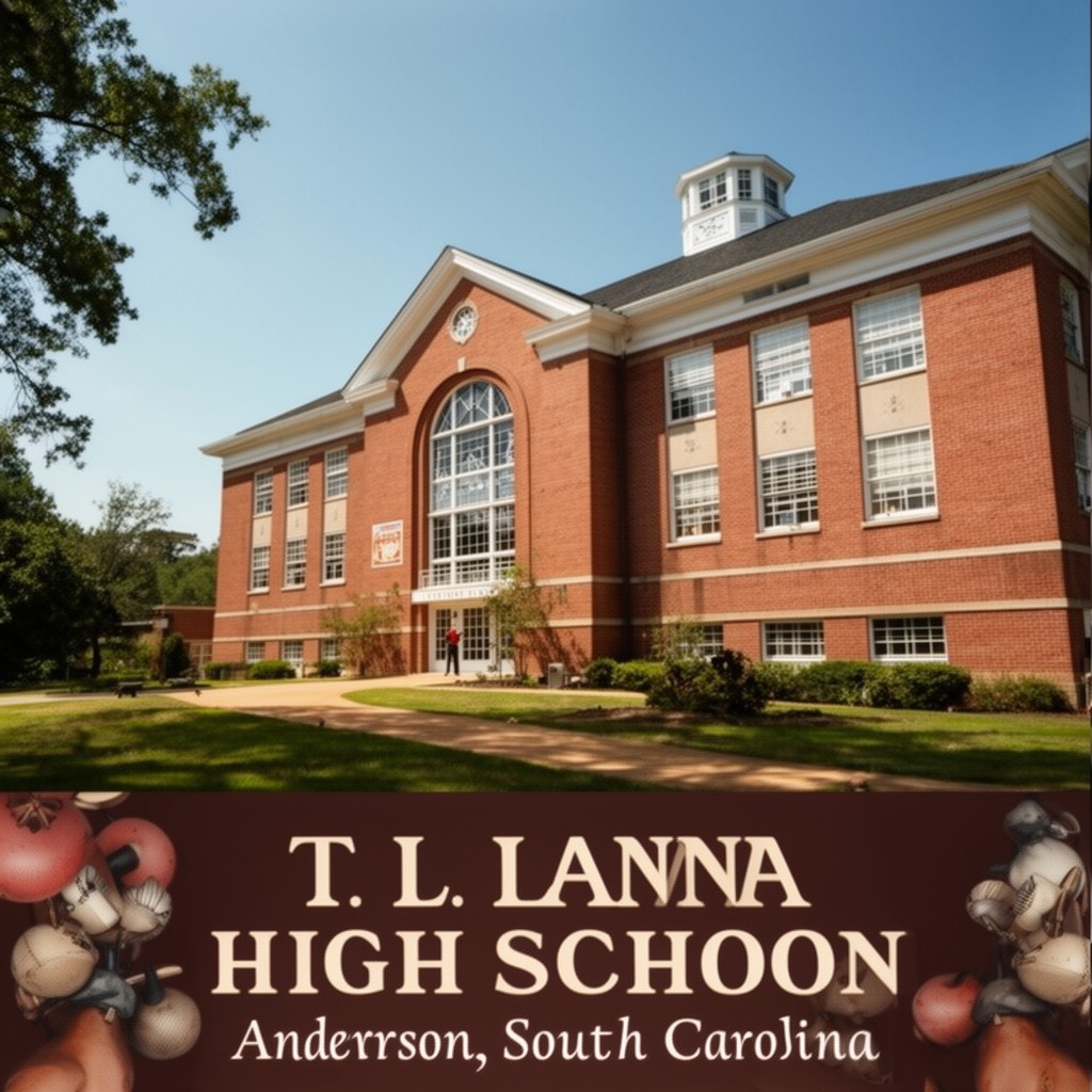 AI-generated illustration of T. L. Hanna High School