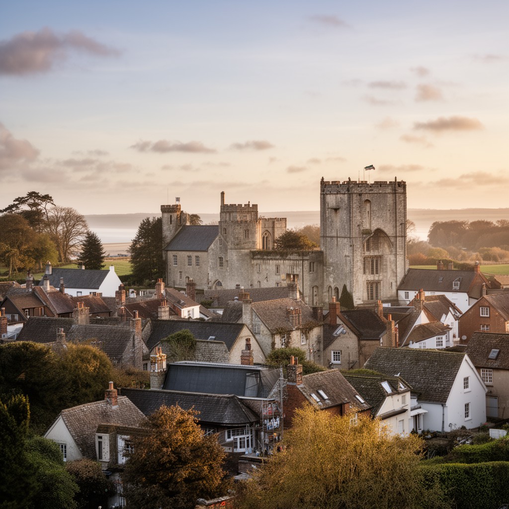 AI-generated illustration of Suffolk, England