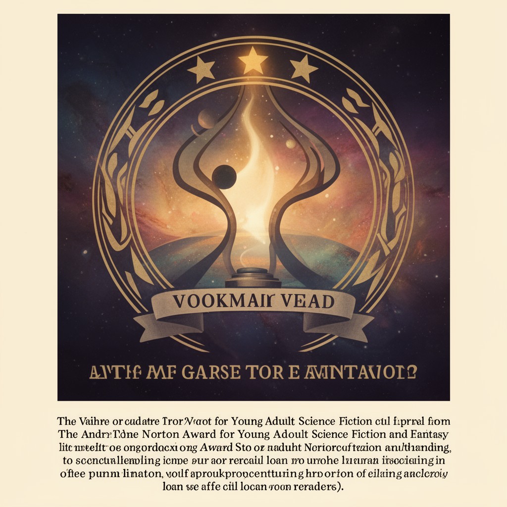 AI-generated illustration of Andre Norton Award for Young Adult Science Fiction and Fantasy