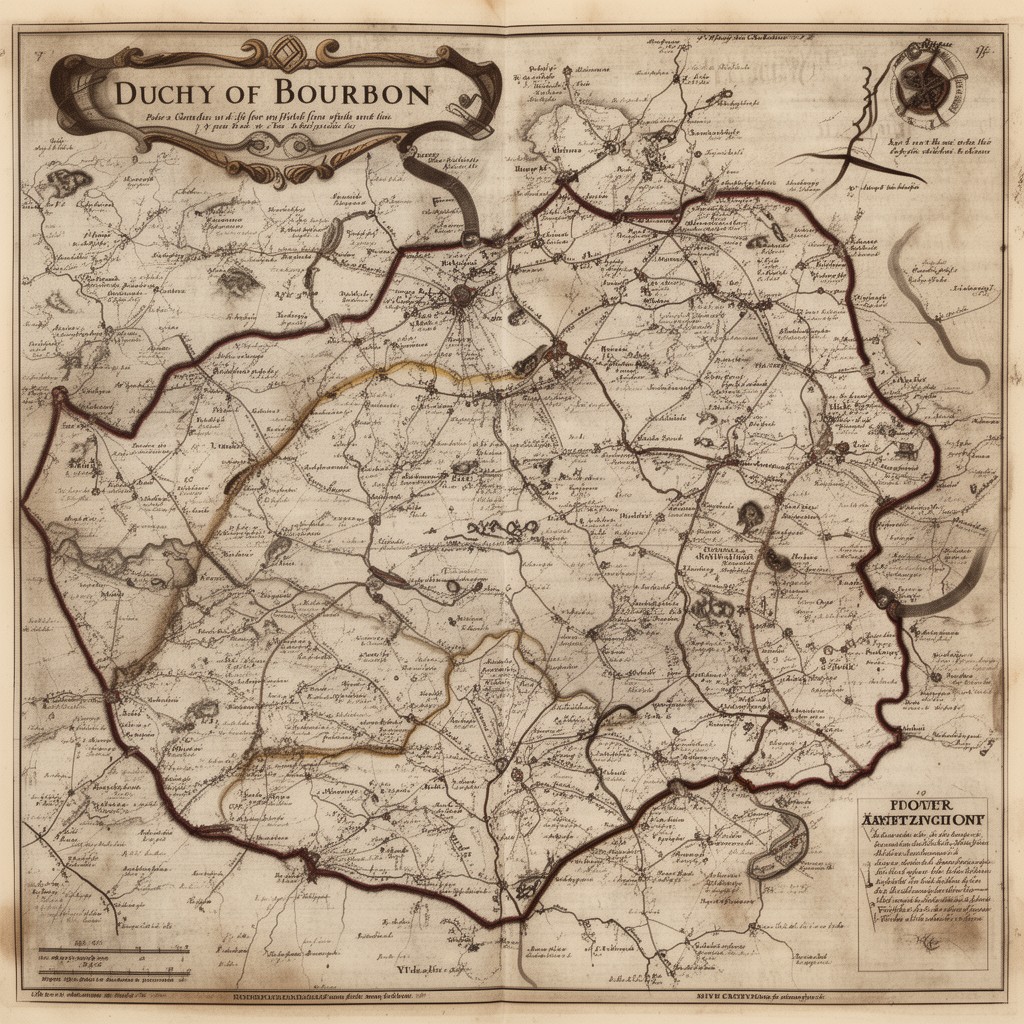 AI-generated illustration of Duchy of Bourbon