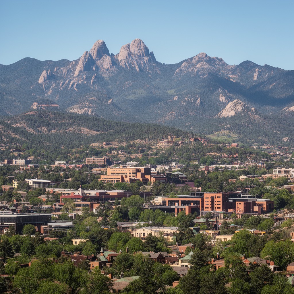 AI-generated illustration of Boulder, Colorado
