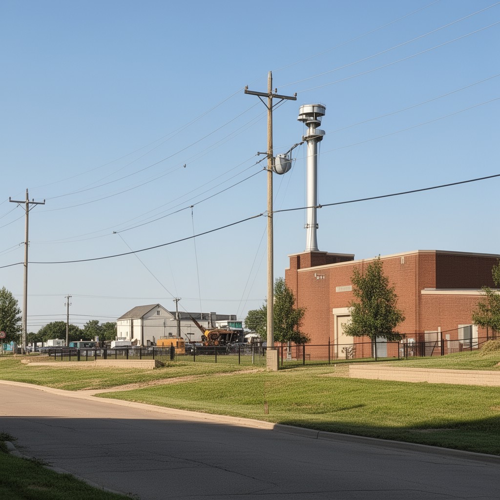 AI-generated illustration of Cedar Falls Utilities
