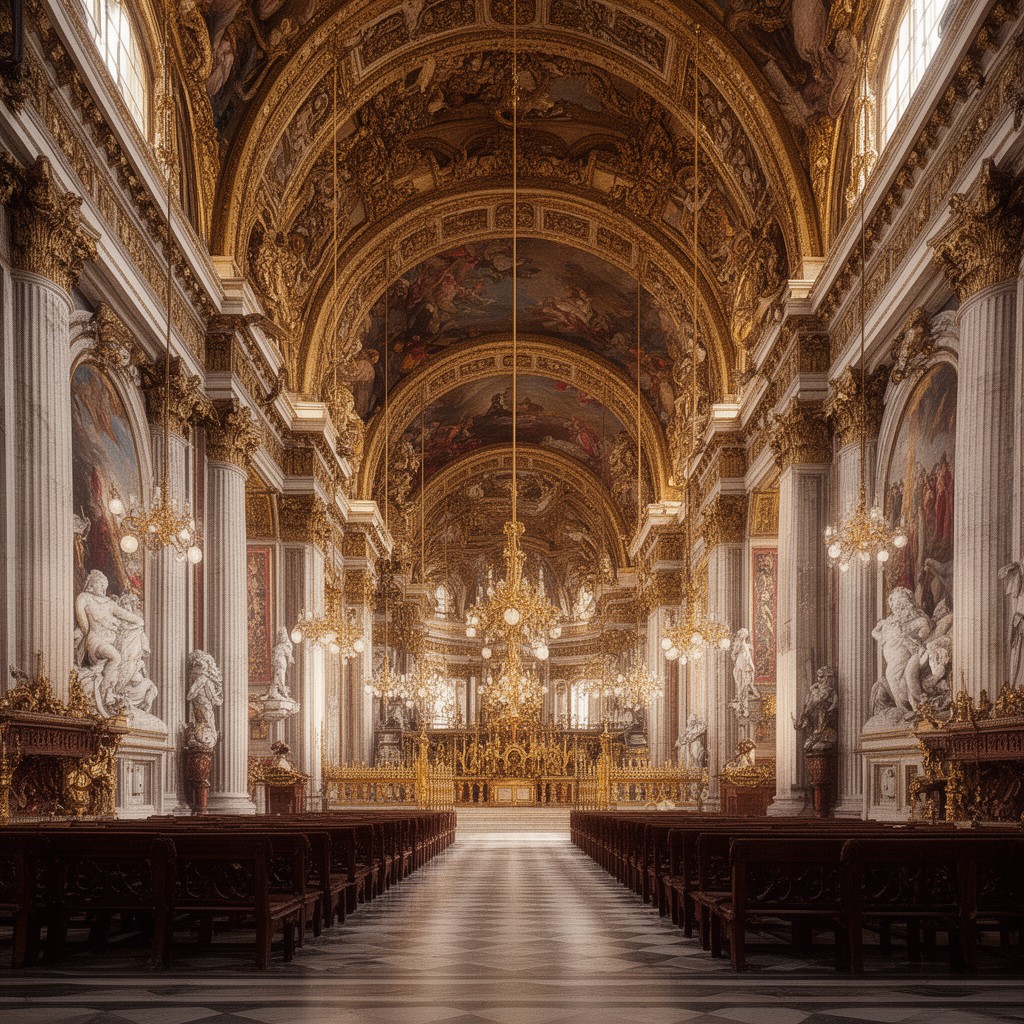 AI-generated illustration of Royal Chapel of Versailles