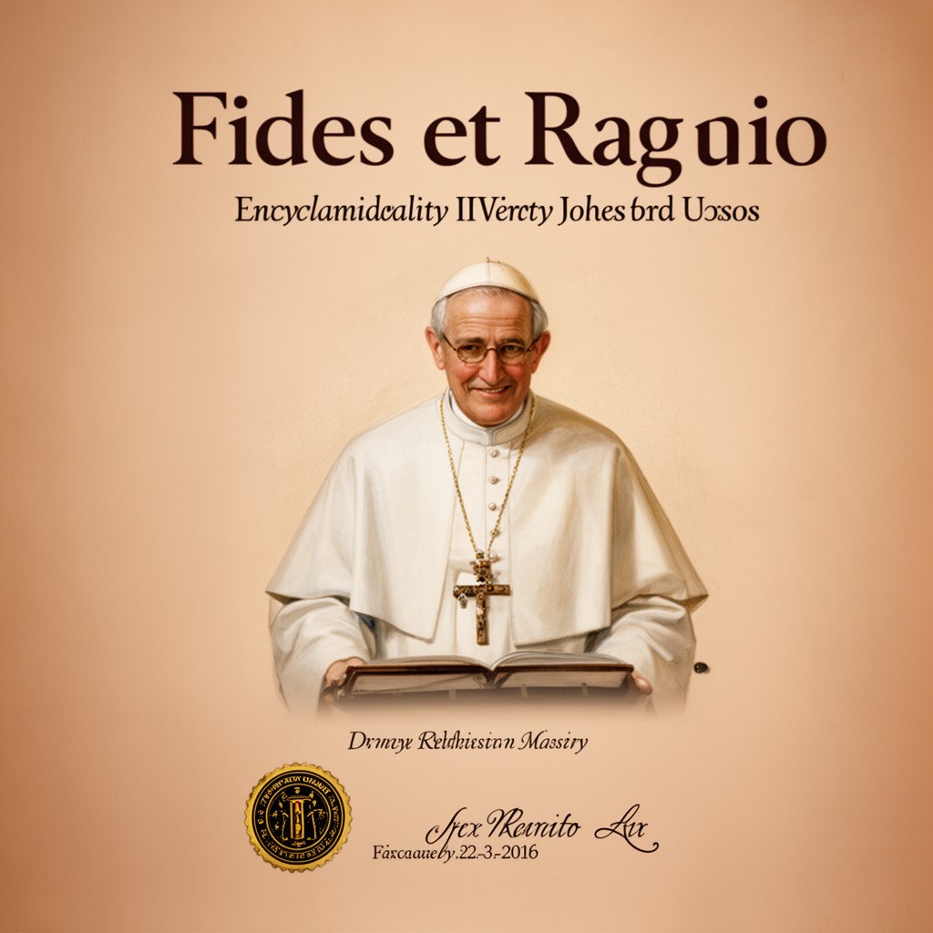 AI-generated illustration of encyclical Fides et Ratio