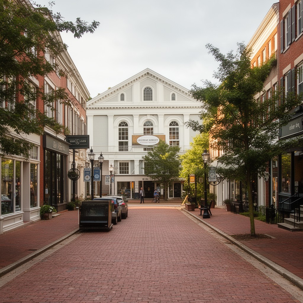AI-generated illustration of Church Street Historic District