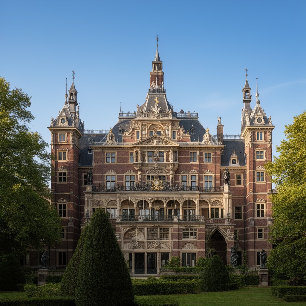 AI-generated illustration of Huis ten Bosch Palace