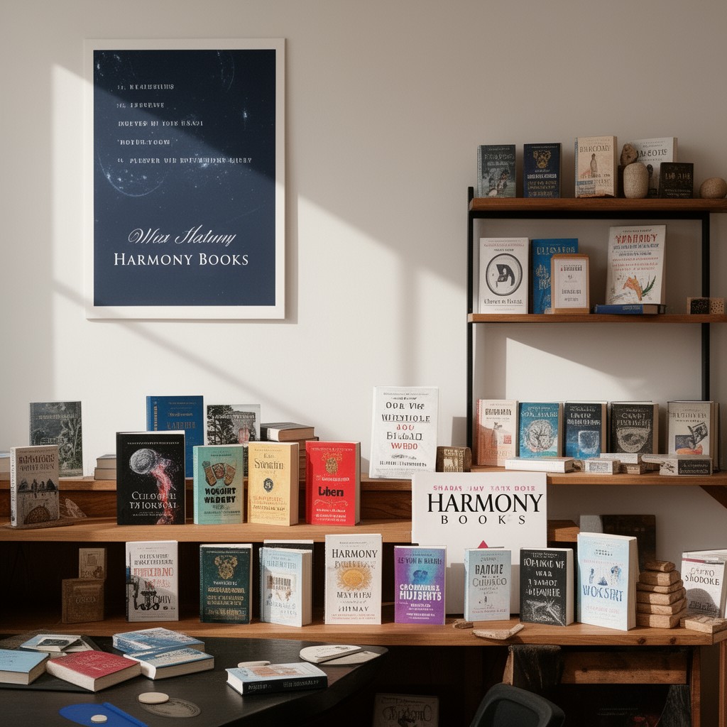 AI-generated illustration of Harmony Books