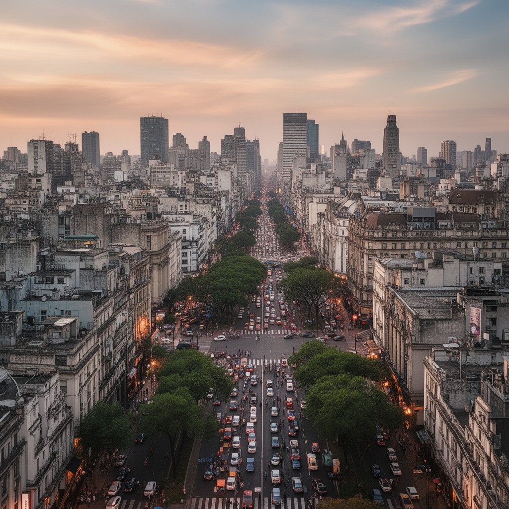 AI-generated illustration of Buenos Aires